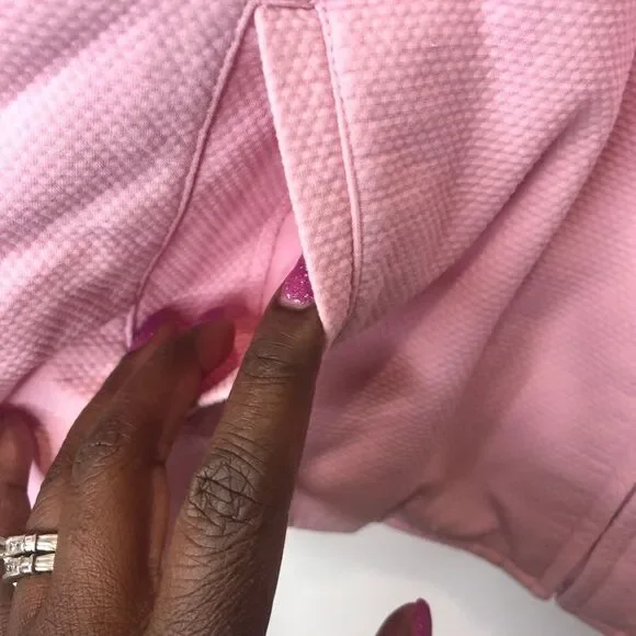 Eileen Fisher pink zip front jacket with pockets size medium - Picture 3 of 13